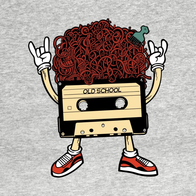 Funny Retro Old School Cassette Tape by SLAG_Creative